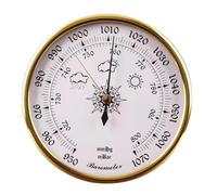 MPFJPNXN Baromètre, baromètre intérieur, baromètre pour mur de maison, station météo analogique de 12,7 cm, baromètre à cadran métallique, baromètre météo pour l'ancienne, pour voiture, terrasse,