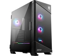 MPG Velox 100R Boîtier PC Gaming : ARGB, Support Vertical pour Carte Graphique, aérations latérales, Compatible radiateur 360mm, Type-C, Panneau en Verre trempé, supporte jusqu'à 7 Ventilateurs