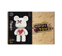 MPIN Ours 3D Édition Cœur blanc 32 cm