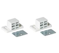 Mpj Masque Extra Fort haute Fermoir magnétique - Blanc/nickel White with Nickel plates