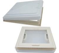 MPK Lucarne de toit Lanterneau 40 x 40 cm + store Caravane pour épaisseur de toit de 42-70 mm