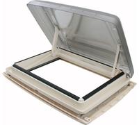 MPK VisionStar L pro lucarne panoramique teintée en verre transparent Lanterneau 70 x 50 en blanc perle