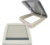 MPK VisionStar M pro 2 lucarne teintée en verre clair Lanterneau 40 x 40 cm en blanc perle