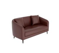 MPLFHSYOS Canapé Deux Places en Similicuir, Canapé Rétro avec Table Et Chaises, Fauteuil D'appoint Rembourré for Salon, Chambre, Bureau, Appartement, Petit Espace, Coin Café(1.2M)