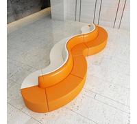 MPLFHSYOS Canapé en Forme d'arc en Forme de S, Combinaison de Salle de Lecture publique Scolaire, de réception, de Bureau et de Table Basse(A5)