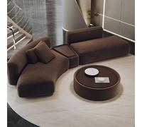 MPLFHSYOS Canapé en Forme d'arc et de Forme irrégulière, Espace Lounge, réception, canapé for réunions et négociations dans Le Hall d'entrée de l'hôtel Light Luxury.(B 464CM)