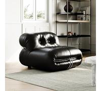 MPLFHSYOS Canapé Hippo, Canapé d'angle Modulable, Canapés Rétro Confortable, en Tissu Velours, for Salon Ou Appartement(Black,Single Table)