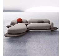 MPLFHSYOS Canapé Modulaire Moderne en Tissu for Petit Salon, Section d'angle en Forme De L avec Un Design Créatif De Galets(A6)