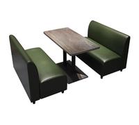 MPLFHSYOS Canapé Vintage Style Western for Restaurant, canapé d'appoint, Ensemble Table et chaises for Restaurant de Fondue Chinoise et Salon de thé au Lait.(A6)