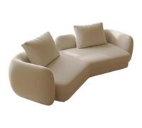 MPLFHSYOS Canapés Blancs de Forme irrégulière, chaises for Le Magasin de vêtements de réception dans l'aire de Repos et canapés for réunions et négociations dans Le Hall du Hall de l'hôtel(2.4m)