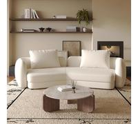 MPLFHSYOS Canapés Blancs de Forme irrégulière, chaises for Le Magasin de vêtements de réception dans l'aire de Repos et canapés for réunions et négociations dans Le Hall du Hall de l'hôtel(2.1m Set)