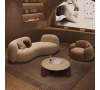 MPLFHSYOS Canapés en Forme d'arc ou de Forme irrégulière, canapés de réception dans Les Grands Halls des Petits magasins de vêtements, et chaises de réunion et de négociation(Set 3)