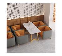 MPLFHSYOS Ensemble de canapés décontractés avec Table Basse, canapé d'angle en Cuir Bicolore en Forme de U, canapés rembourrés, for Salle à Manger, Salon, cafés(D)