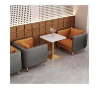 MPLFHSYOS Ensemble de canapés décontractés avec Table Basse, canapé d'angle en Cuir Bicolore en Forme de U, canapés rembourrés, for Salle à Manger, Salon, cafés(A)