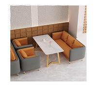 MPLFHSYOS Ensemble de canapés décontractés avec Table Basse, canapé d'angle en Cuir Bicolore en Forme de U, canapés rembourrés, for Salle à Manger, Salon, cafés(E)