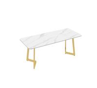 MPLFHSYOS Ensemble de Chaise et Table d'appoint Modernes, Fauteuil d'appoint rembourré en Cuir avec Pieds en métal for Salon, Bureau, Centre Commercial(B)