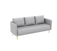 MPLFHSYOS Ensemble de Chaise et Table d'appoint Modernes, Fauteuil d'appoint rembourré en Cuir avec Pieds en métal for Salon, Bureau, Centre Commercial(F)