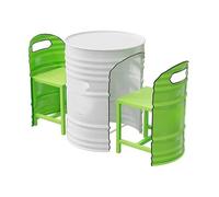 MPLFHSYOS Ensemble Table Basse Et Chaises Iron Art Creative Personality, Style Industriel, avec 2 Chaises, Idéal for Bar, Salon De Thé, Boutique 4S Ou Hôtel.(K)