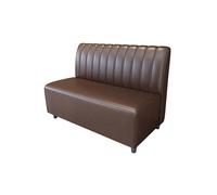 MPLFHSYOS Ensemble Table, canapé et chaises rétro for Salon de thé à Bulles, avec capitonnage à canaux, idéal for Les Restaurants, Les Salons et Les cafétérias(Coffee,120CM)