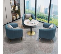 MPLFHSYOS Ensemble Table et fauteuils de Salon, canapé d'appoint Moderne rembourré avec Bureau for Salle de Lecture, Chambre, Bureau, Centre Commercial(Blue,XXX-Large)