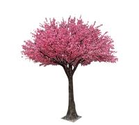 MPLFHSYOS Pêcher Artificiel en Soie, Imitation, Grand Arbre Rose Clair, Fausses Lianes Et Fleurs for Mariage Intérieur/extérieur - Pêchers Artificiels(B,1.8x1.5m)