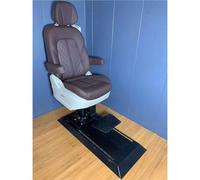 MPLFHSYOS Sièges de Bateau réglables en Alliage d'aluminium et Fibre de Verre, siège Passager de Yacht, siège de Pilotage, Dossier for Navire, Usage Professionnel(F)