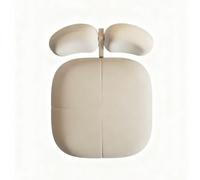 MPLFHSYOS Single Sofa for Living Room, Bedroom, Home Theater; Single Chair in Ivory French Style Casual Chair with Lambswool, Cream Wabi-sabi Style for Living Room(B)