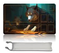 MPLR BOARD GAME Ferocious PUP - Tapis De Jeu Premium 60x35cm TCG Compatible avec OCG CCG RPG MTG Tapis De Jeu, Tapis De Souris