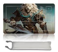 MPLR BOARD GAME Jeu de société MTG - Avec sac étanche - Bords cousus - Surface en caoutchouc lisse - MTG - Avec zones (An Original Ajani, Mentor of Heroes Playmat)