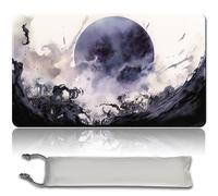 MPLR BOARD GAME Jeu de société MTG - Avec sac étanche - Bords cousus - Surface en caoutchouc lisse - MTG PlayMat avec zones (An original Black Lotus Playmat) (Damnation - Pas de zone)