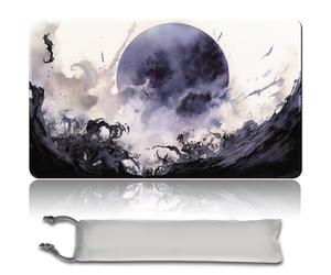 MPLR BOARD GAME Jeu de société MTG - Avec sac étanche - Bords cousus - Surface en caoutchouc lisse - MTG PlayMat avec zones (An original Black Lotus Playmat) (Damnation - Pas de zone)