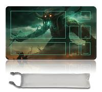 MPLR BOARD GAME Tapis de Jeu MTG avec Zone et Sac Étanche Gratuit - Surface en Caoutchouc Lisse, Bords Cousus (An Original PlayMat) (Athreos God of Passage)