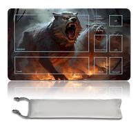 MPLR BOARD GAME Tapis de Jeu MTG avec Zone et Sac Étanche Gratuit - Surface en Caoutchouc Lisse, Bords Cousus