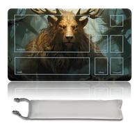 MPLR BOARD GAME Tapis de jeu MTG + sac étanche gratuit, bords cousus, surface en caoutchouc lisse, MTG PlayMat avec zone (An Original MTG Playmat) (avec zone, AYULA, Queen Among Bears)