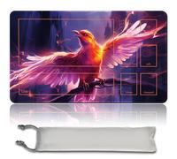 MPLR BOARD GAME Tapis de jeu MTG + sac étanche gratuit, bords cousus, surface en caoutchouc lisse, MTG PlayMat avec zone (An Original MTG Playmat) (avec zone, Arclight Phoenix)