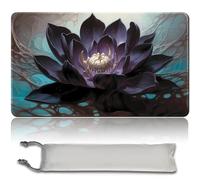 MPLR BOARD GAME Tapis de jeu MTG + sac étanche gratuit, bords cousus, surface en caoutchouc lisse, MTG PlayMat avec zones (An original Black Lotus Playmat) (Black Lotus - No Zone)