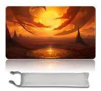 MPLR BOARD GAME Tapis de jeu MTG + sac étanche gratuit, bords cousus, surface en caoutchouc lisse, MTG PlayMat avec zone (An Original MTG Playmat) (No Zone, Approach of The Second Sun)