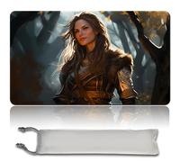 MPLR Tapis de Jeu MTG avec Sac Étanche Gratuit - Surface en Caoutchouc Lisse, Bords Cousus - PlayMat Original (Sans Zone, ARLINN KORD)