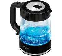 MPM - Bouilloire en verre avec éclairage - base pivotante à 360° - 1,7 litre - 2200 W - Transparent