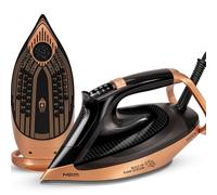 MPM Fer à repasser vapeur 3500 W - Fer à repasser avec écran LCD, vapeur verticale, vapeur continue 60 g/min - Arrêt automatique, semelle en céramique, autonettoyage - Réservoir d'eau de 450 ml - Prêt