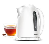 Bouilloire électrique sans fil 1,7 Litres, base 360°, filtre anti-calcaire 2200W Blanc MPM MCZ-85