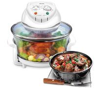 MPM MKO-02 Four à Convection Combi Grill Multifonction Halogène, 11 litres, Température Réglable jusqu'à 250 60 Minutes, 1400W, Verre, Transparent