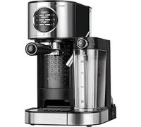MPM MKW-07M Cafetière expresso 15 bars pour café expresso et cappuccino, réservoir chauffant lait 0,7 litres, chauffe tasses, finition acier inoxydable, réservoir d'eau 1,2 L amovible, 1 470 W