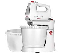 Mélangeur à Pâtisserie avec 2 Bols Rotatives 3 L, 5 Vitesses + Turbo,, MMR-22Z, 750, Blanc