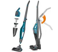 MPM MOD-38/N Aspirateur sans fil - Ponceuse électrique LED - Batterie 22,2 V - Système de filtration à 3 niveaux - Pliable