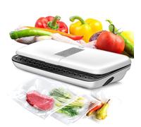 Machine à Emballer sous-vide automatique, Comprend 10 Sacs sans BPA,, MPZ-01, 110, Blanc/Noir