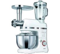 MPM mrk-15 - Robot de cuisine multifonctions avec mixeur pétrisseur hachoir à viande, Mixeur en verre, pâtes, 1200 W