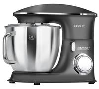 MPM Robot de cuisine planétaire MRK-23 - Mixeur multifonction 7 l - Appareils de cuisine polyvalents - 2400 W - Deux bols - Trois fouets interchangeables