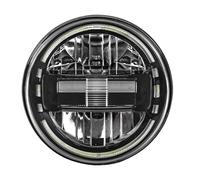 MPODYTSF Accessoires pour phares Ensemble De Lampe Phare Moto Pour Harley Pour Davidson Pour Electra Glide Standard FLHT 1995-2008 2009(1 Black)