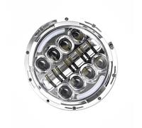 MPODYTSF Accessoires pour phares Pour Harley Pour Davidson Pour Electra Glide Standard FLHT 1995-2007 2008 2009 Ensemble De Lampe Phare Moto(Silver)